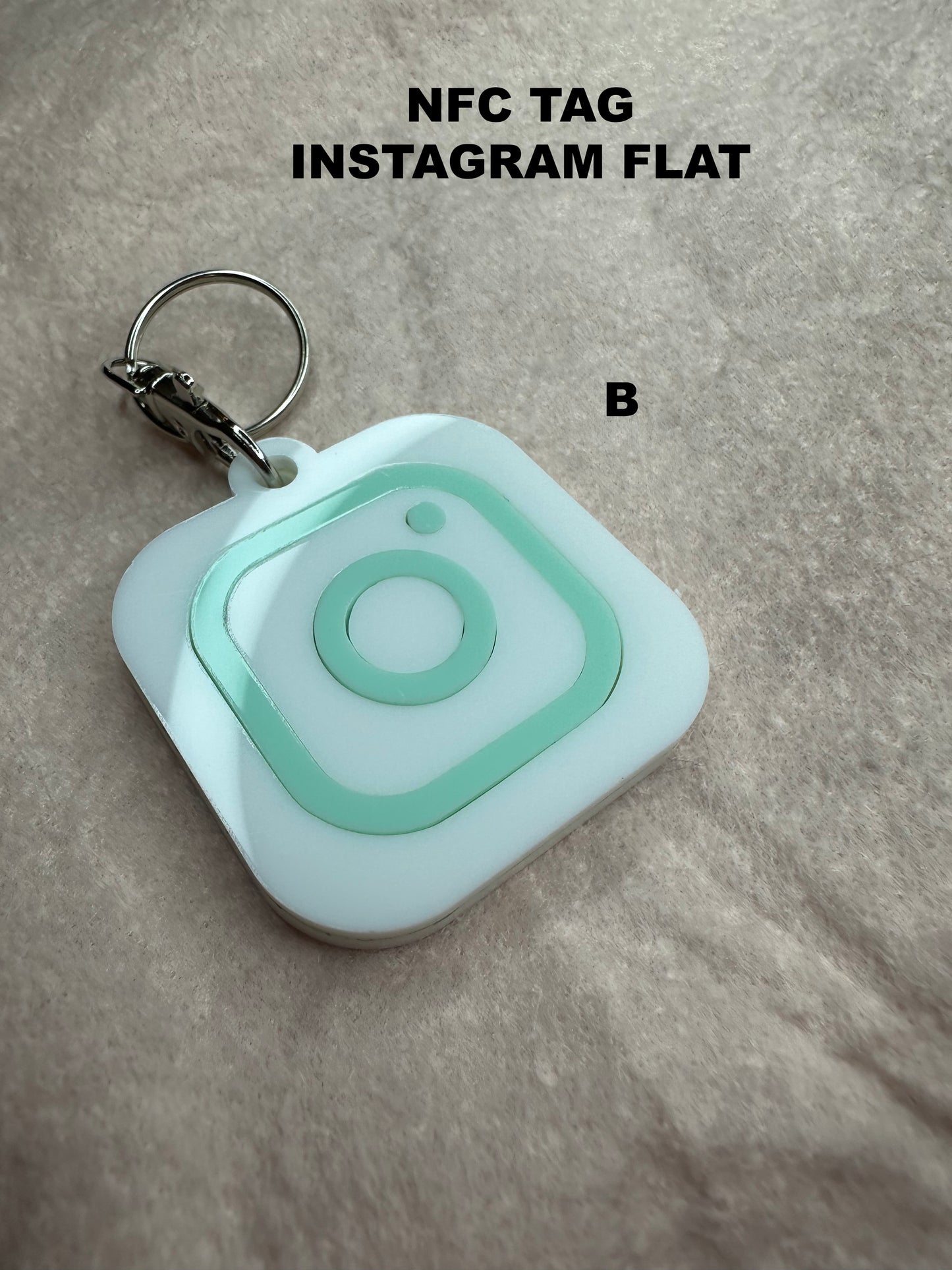 Social Media Smart NFC keychain for social media | Tap and follow | Digital business card | Payment link | Cash app | Facebook | Instagram