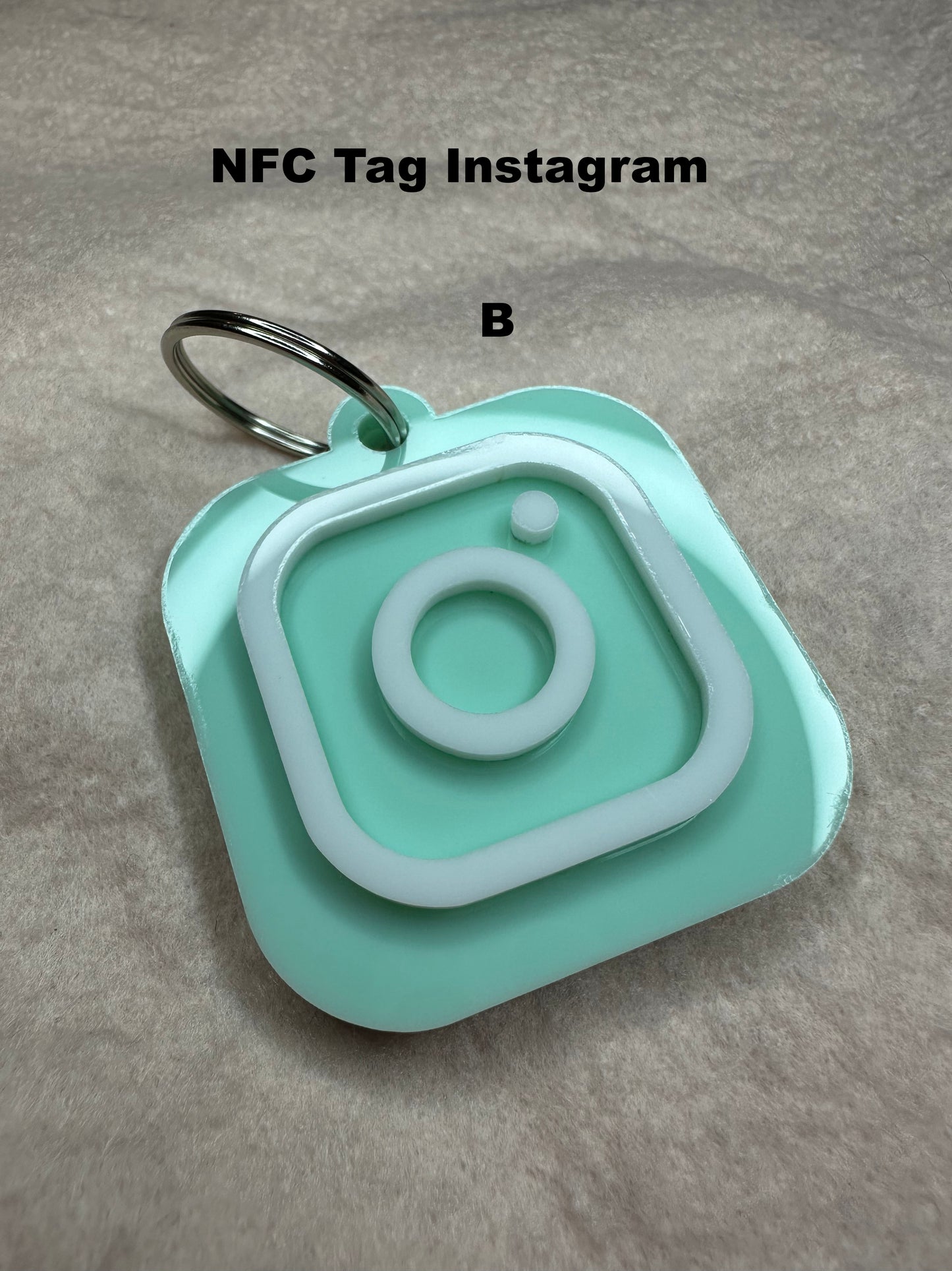 Social Media Smart NFC keychain for social media | Tap and follow | Digital business card | Payment link | Cash app | Facebook | Instagram