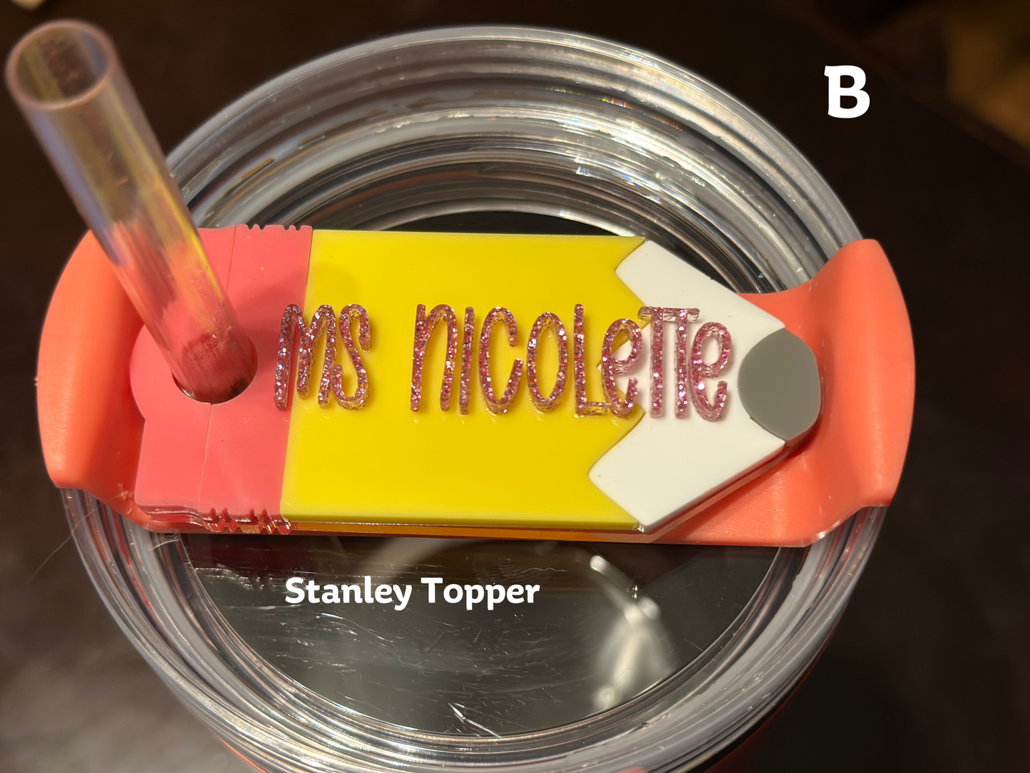 Stanley Cup accessories, Coquette Stanley Name Plate Personalized Stanley Cup Tumbler Teacher's day Tag, tumbler name plate